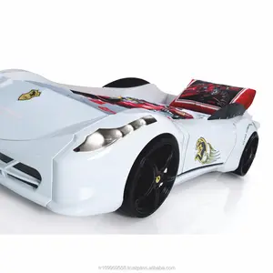 Titi voiture lit sport course voiture lit Turbo Led phare blanc confortable enfant voiture lit