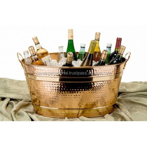 HAMMERED STEEL OVAL PARTY <b>TUB</b> HIGH QUALITY GALVANIZED PARTY OVAL <b>TUB</b> WITH STAND BEVERAGE <b>TUB</b> - Product Image 6