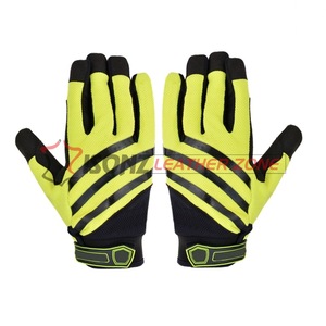 Guantes de Trabajo ISONZ Anti-Impacto para Mecánicos, con Silicona en el Dorso, Cierre de Correa Flexible y Suave - Product Image 5