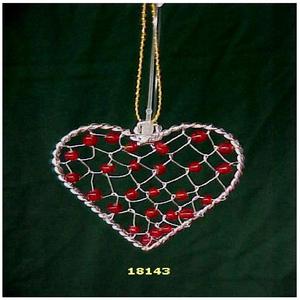 Cuentas decorativas hechas a mano Navidad colgando en alambre estrella Navidad colgante ornamento bordado a mano Navidad - Product Image 2