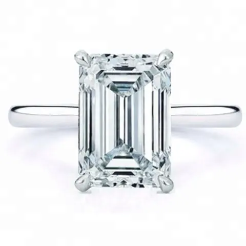 पन्ना कट आकार वीवीएस वी. एस. स्पष्टता डी ई एफ G एच मैं जम्मू K करने के लिए रंग 0.50 कैरेट 10 कैरेट सफेद ढीला असली प्राकृतिक हीरा