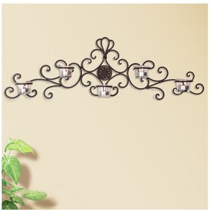 Apliques de Pared de Hierro y Vidrio para Decoración de Interiores de Casa u Hotel, Diseño de Lujo, Moderno y Sencillo - Product Image 1