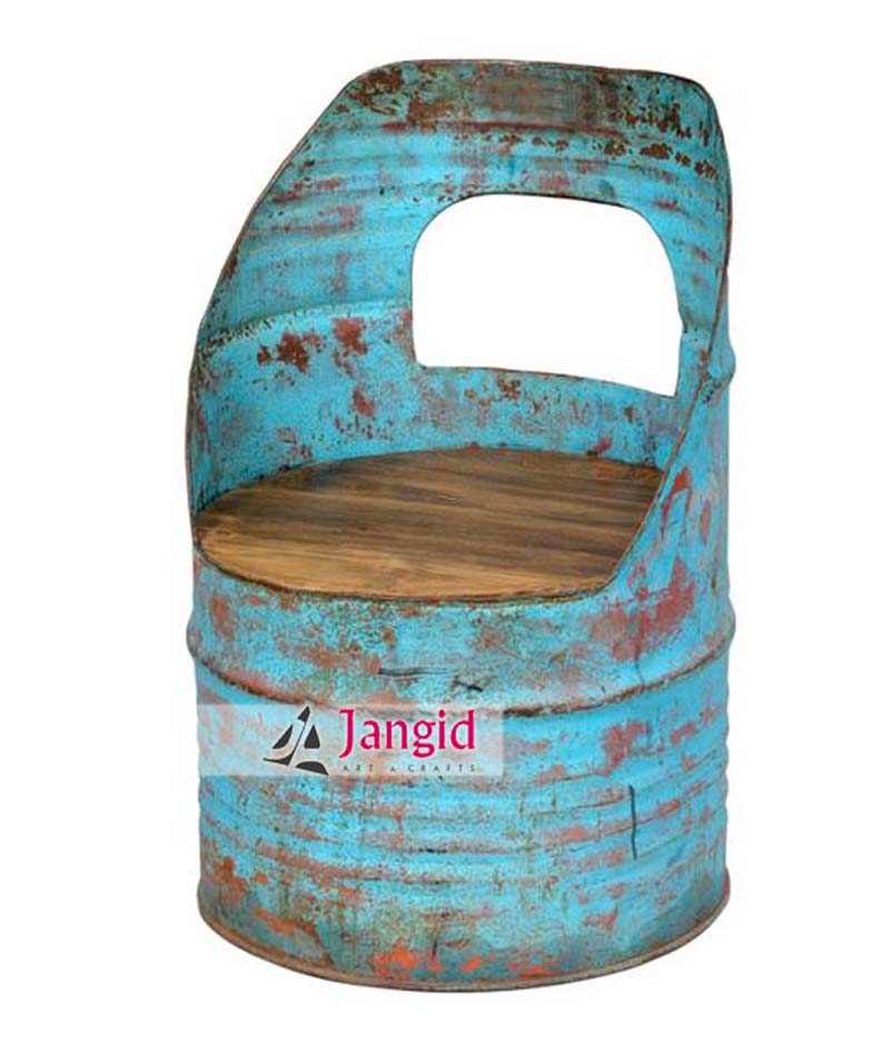 Индийский винтажный металлический циклический диван