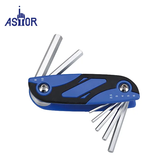 7pcs Folding Hex Key Wrench Set