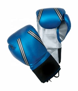 Gants de boxe de conception personnalisée en gros meilleure qualité Luva de Boxe grappin gants de boxe de couleur bleue sparring gants de boxe - Product Image 1