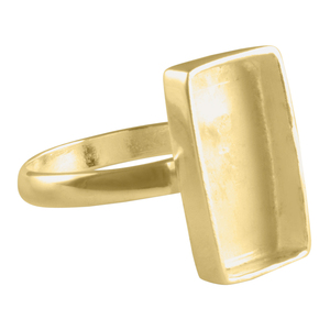 Bague en argent sterling plaqué or, sertie d'un ovale, style classique, cadeau de mariage, fiançailles, fête, anniversaire, unisexe - Product Image 5