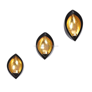 Set of 3 Ins Style Metal Tea <b>Light</b> Candle Holders Painted Iron for Home & Outdoor Decoration for Diwali - Product Image 2
