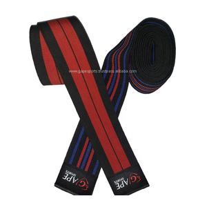 ที่รัดเข่าสำหรับยกน้ำหนักแบบไขว้ผ้ายืดหยุ่นสูงป้องกันแบบปรับแต่งโลโก้ได้ - Product Image 2