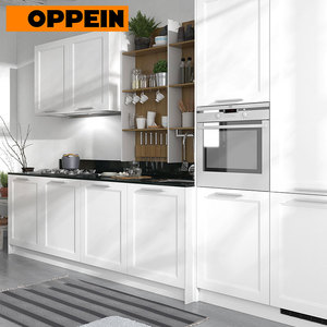 Gabinete <span class=keywords><strong>de</strong></span> <span class=keywords><strong>Cocina</strong></span> Modular Blanco <span class=keywords><strong>de</strong></span> MDF con Termofoil Preensamblado, con Fregadero, Cajones Deslizantes y Protector <span class=keywords><strong>de</strong></span> Salpicaduras - <span class=keywords><strong>Precio</strong></span> - Product Image 1