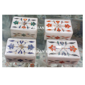 Top Quality Beautiful Marble Inlaid <b>Box</b> Marble Jewellery <b>Box</b> - Product Image 1