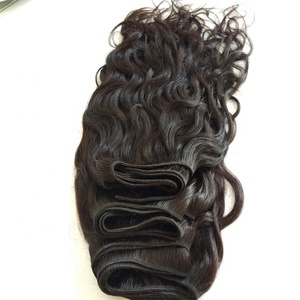 Temple indien Remy paquets de cheveux vierges bruts non transformés vague naturelle droite ondulée bouclée naturelle brute Temple cheveux humains indiens - Product Image 1