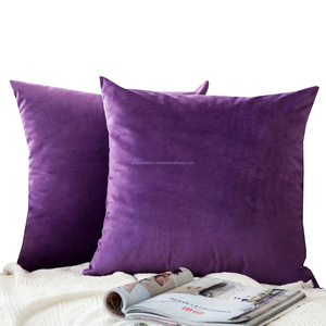 Luxurious Vintage Velvet <b>Cushion</b> Covers Set Indian Style Plain Square Pillows Inserts <b>for</b> Home Use - Product Image 1