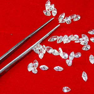 Marquesa/corte de pera Real Natural blanco lote de diamantes sueltos - Product Image 1
