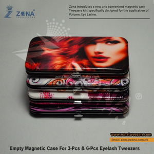 Professionnel fait vide magnétique pince à épiler étui en gros cils pince à épiler emballage pince à épiler étui personnalisé - Product Image 2