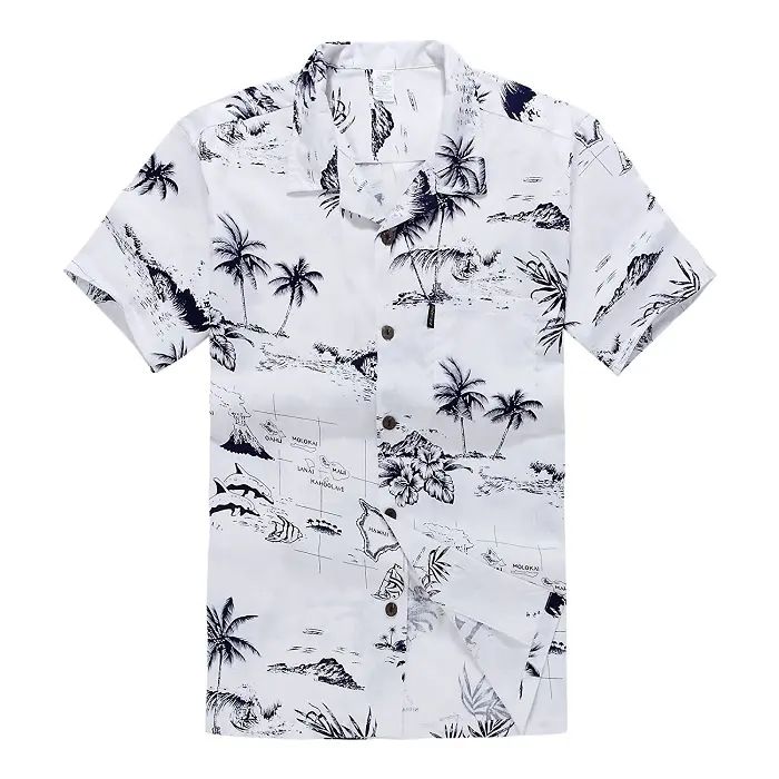 Hawaiian Aloha gömlek erkekler için özel baskı ile