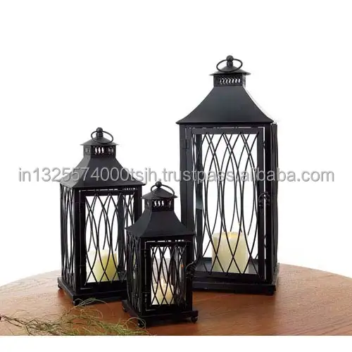 Vente en gros de lanternes de mariage à grand étage lanterne de décoration extérieure lanterne de fer fournisseur de l'inde