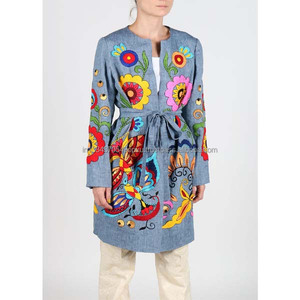 Manteau bohème Tribal Vintage, taille libre, OEM, veste à la mode, fleurs lourde, broderie sankara, 2019 - Product Image 1