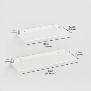 Étagère décorative murale en acrylique Colove (blanc, 12 pouces et 18 pouces) - Product Image 4