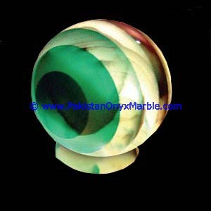 โคมไฟลูกโลกหินโอนิกซ์ธรรมชาติอันเป็นเอกลักษณ์ของตกแต่งโต๊ะแกะสลักบอลส่งออกเป็นของขวัญตกแต่งบ้านสไตล์ความรัก - Product Image 2