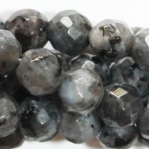Pépite de larvikite de haute qualité pierre précieuse à facettes forée à facettes collier de guérison en cristal de pierre naturelle à brin complet grossiste - Product Image 3
