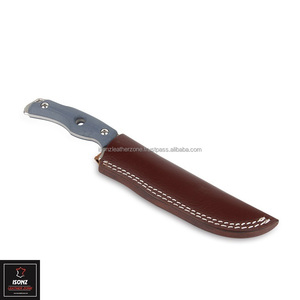 Funda de cuchillo de cuero de vaca bronceado con material de nailon duradero Soporte OEM y ODM personalizable - Product Image 3
