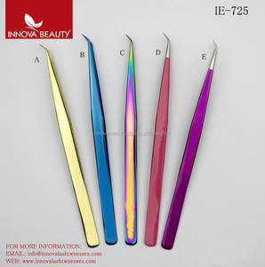 Pinces à épiler professionnelles pour Extension de cils, pinces à épiler, pour maquillage et Volume, nouvelles couleurs - Product Image 5