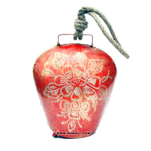 Campana de Metal Pintada a Mano, Recuerdo de Hierro Rosa, Artesanía, Decoraciones Navideñas, Campanas de Vaca, Generadores de Ruido - Product Image 4
