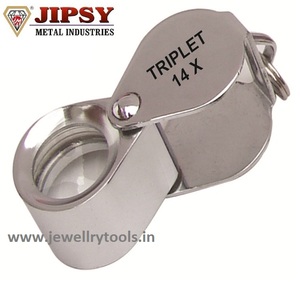 Diamant Bijoutiers Triplet Designer Diamant Coupe Finition Dorée Loupe Loupe 10x Verre Gem Grading Loop - Product Image 5