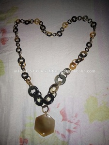 Nuevo Diseño y mejor calidad de joyería de collar de cuerno de búfalo y buey hecha a mano real a precio mayorista - Product Image 2