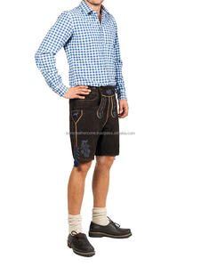 Short Bavarois Unisexe Grande Taille Brodé Personnalisé Lederhosen Pli Décoré Anti-Rides Trachten Taille Moyenne Coupe Droite - Product Image 5