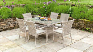 ชุดโต๊ะรับประทานอาหารกลางแจ้งอลูมิเนียมหวายคุณภาพสูงทันสมัยสำหรับใช้ในโรงแรมและสำนักงานที่บ้าน - Product Image 3