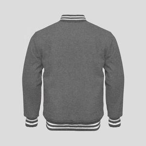 Veste d'hiver confortable en laine Letterman avec détail en cuir de vache - Product Image 2