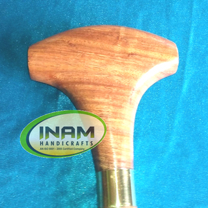 Bâton de marche pliable en bois avec manche en bois/canne de marche en bois avec manche en bois meilleure qualité et style vintage fait à la main - Product Image 1