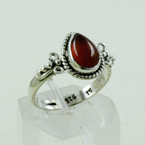 Anillo de Plata de Ley 925 con Piedra de Cornalina, Regalo de Boda y Aniversario, Anillo de Plata de Excelente Calidad, Mayorista de la India - Product Image 3