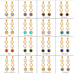 Bague en pierre de lune arc-en-ciel, bague en pierre naturelle plaquée or 925 véritable bague à la mode vintage pour anniversaire de mariage. - Product Image 6