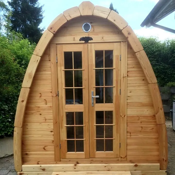 2018 Thiết Kế Prefab Ngoài Trời Sauna Cabin POD