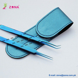 Precio al por mayor 6 uds Kit de pinzas de extensión de pestañas azules 3 uds Kits de pinzas de pestañas disponibles aplicador de belleza a granel Punta de volumen - Product Image 5