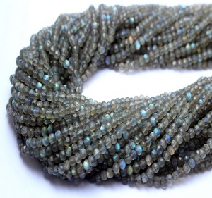 Perles à facettes en labradorite naturelle de 3mm pour la fabrication de bijoux - Product Image 2