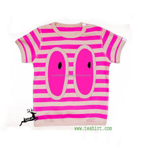 2020 nueva camisa personalizada para bebés camisetas de moda para bebés Ali Express al por mayor India Tirupur ropa de bebé camisetas para niños al por mayor - Product Image 1