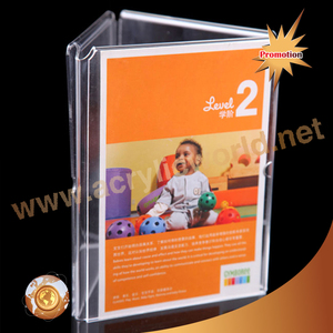 Soportes de acrílico a5 para menú de restaurante, soporte de señal de 3 lados, soporte de menú de 3 bolsillos - Product Image 1