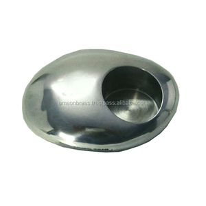 Bougeoir à bougie chauffe-plat en métal décoratif Finitions nickelées Bougeoir à bougie chauffe-plat en aluminium Bougeoir à bas prix - Product Image 1