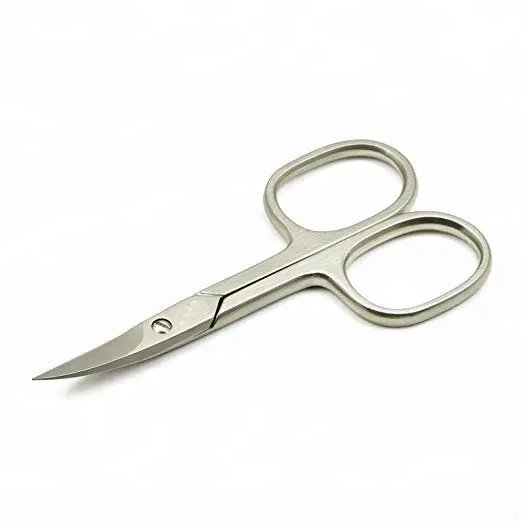 Hot sale nail art tools wholesale beauty scissors Curved Blade Nail Scissors with custom logo