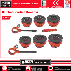 Enhebrador de conducto de trinquete de hierro fundido, máquina enhebradora de tubo de trinquete portátil, el mejor precio al por mayor - Product Image 2