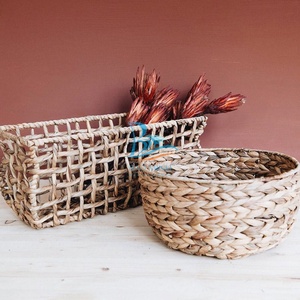 ผักตบชวาฟางหวายถักรอบโบว์ - Product Image 5