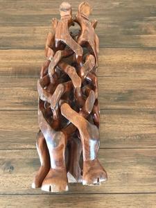Camel Shape Leg Stand with Bowl, Handmade Decorative Wooden Leg Camel Stand <b>Basket</b> Holder, Handcrafted <b>Wood</b> Camel Head Leg Stand - Product Image 5
