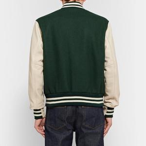 Cuerpo de lana de alta calidad y manga de cuero de vaca Real, diseño personalizado, chaqueta universitaria de béisbol Varsity, venta al por mayor, chaqueta Varsity para hombres - Product Image 4