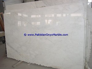 ZIARAT Polished Big Slab Surface Finish White & Carrara Natural Onyx <b>Marble</b> Slabs Pakistan Origin Model ZIARAT WHITE - Product Image 2