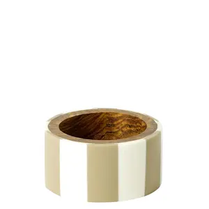 Wood Napkin Ring resin Stripe decoration