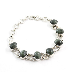 Entrega rápida, joyería de plata esterlina, pulsera de piedra lunar arcoíris, pulsera de estilo bohemio, joyería al mejor precio - Product Image 4