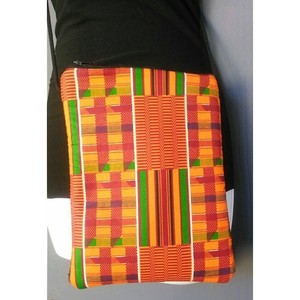 Sac à bandoulière en tissu kita, imprimé Pochette africaine Ankara Kente, sacs à dos en faux cuir, pochette à imprimé africain, entièrement doublé - Product Image 5